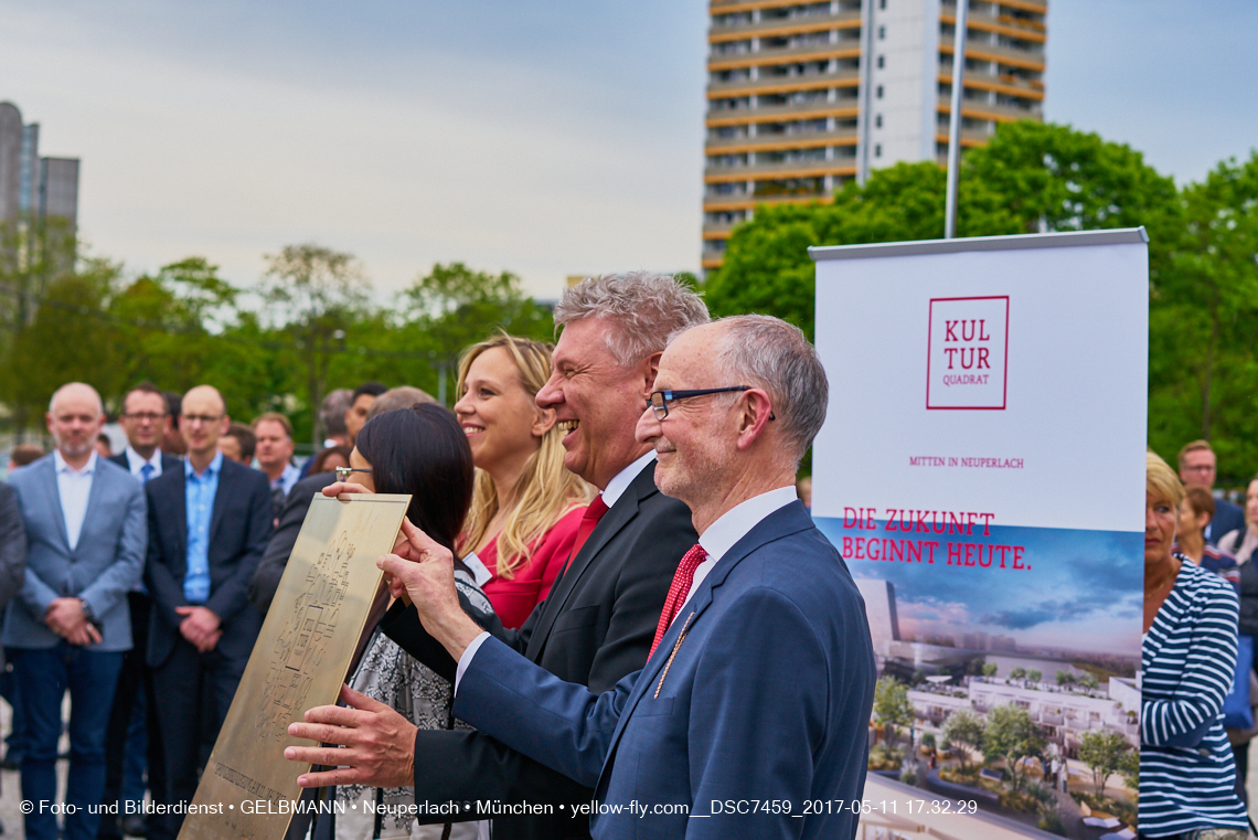 11. Mai 2017 - Grundsteinlegung für die LOGE und dem Kulturquadrat in Neuperlach